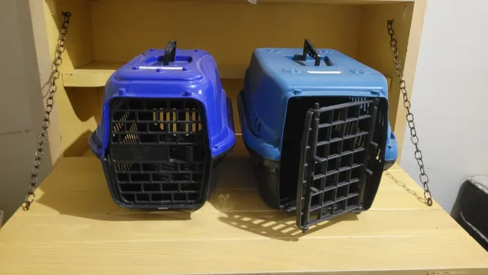 Par de caixa de transporte para gato