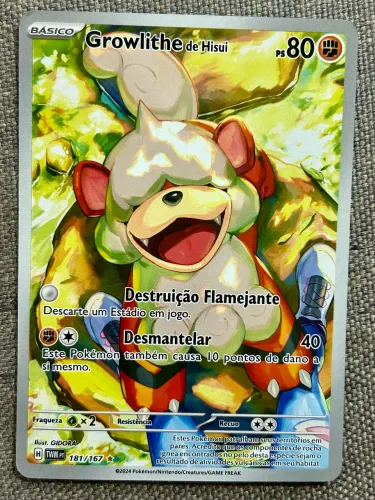 Carta Pokémon Growlithe de Hisui