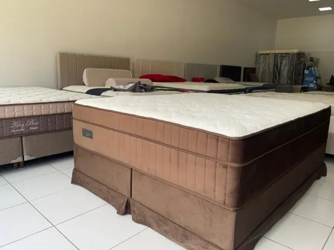 Cama Box Queen Size Nova Molas Ensacadas D40 Top de Linha Marca Palemax Pronta Entrega!