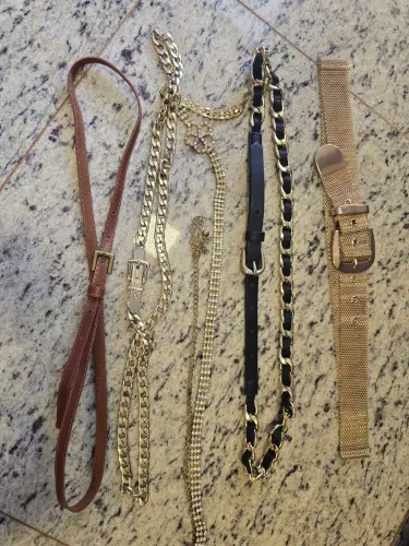 Kit 5 cintos diferentes modelos. Um mais lindo que o outro