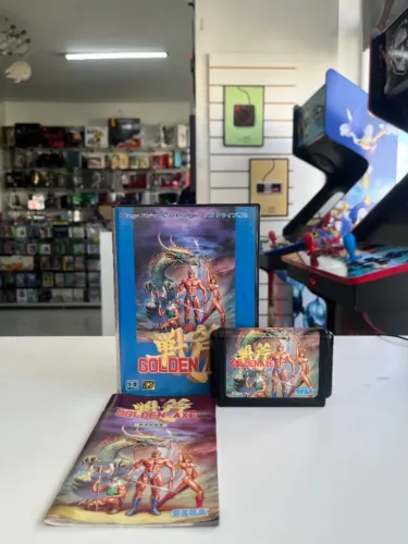 JOGO GOLDEN AXE (JPN) NA CAIXA SEMINOVO - MEGA DRIVE
