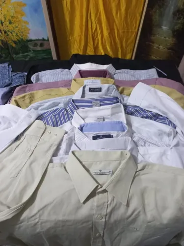 Camisa social masculina tamanho 8 e 9 lote  todo 