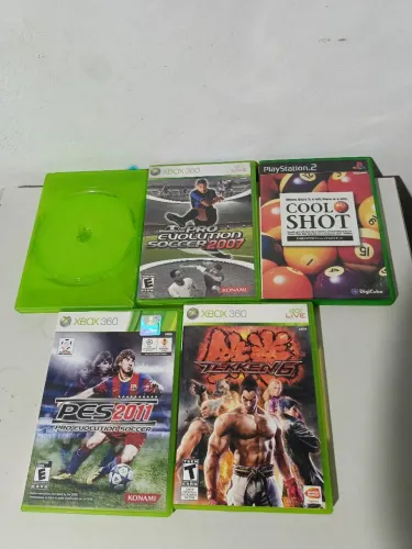 Caixa dos jogos Xbox 360 