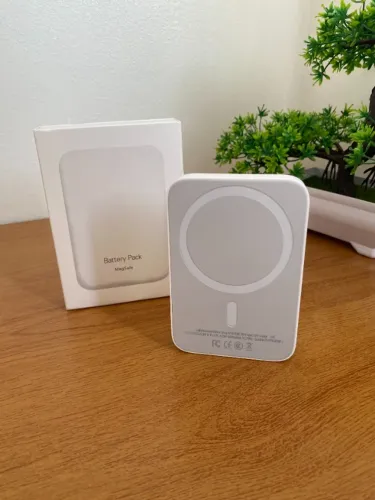 Carregador Portátil MagSafe 5000mAh Magnético para iPhone
