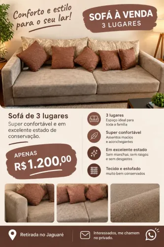 Sofá 3 lugares