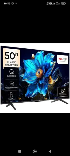 Smart TV TCL 50? QLED 4K UHD Google TV - Modelo 50P7K | Estado de Nova
