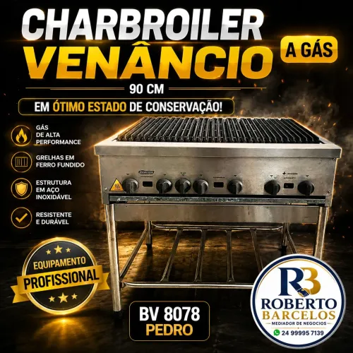 Charbroiler Venâncio 90 cm gás 