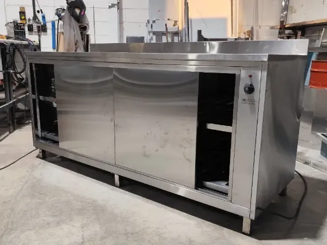 balcão inox refrigerado 1500mm 2 portas linha prática