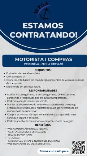 Motorista I Compras - CLT 