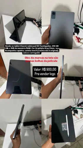 Tablet Xiaomi Redmi Pad Se 256gb E 8gb Ram. Em ótimo estado.