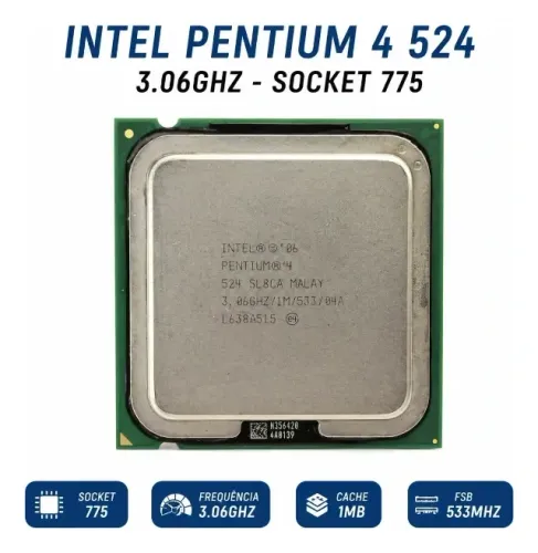 Processador Pentium 4 524