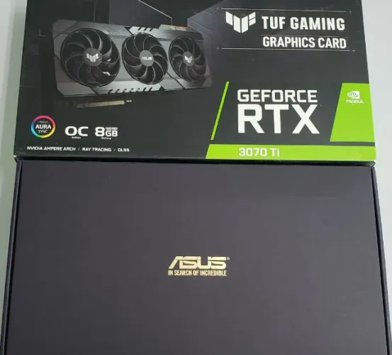 Placa De Vídeo Asus Tuf Geforce Rtx 3070 Ti Oc 8gb Gddr6x
