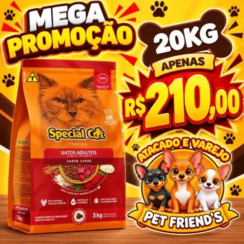 Ração Special cat 20 k mega oferta 