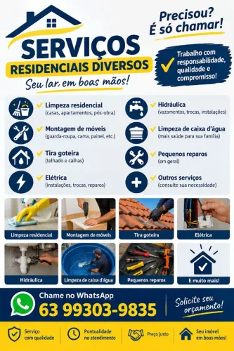 Serviços residenciais diversos