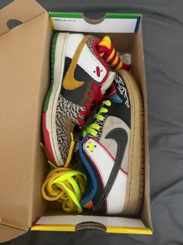 tênis dunk nike what the p rod 
