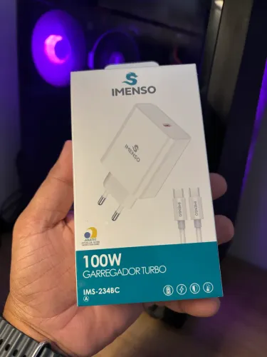 Carregador 100w Imenso novo lacrado