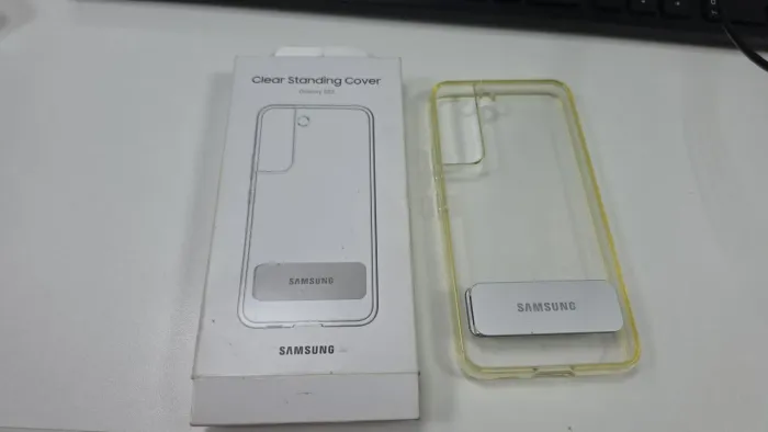 Capa transparente S22 com suporte