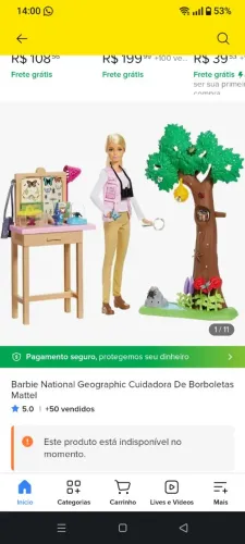 Barbie cuidadora borboleta