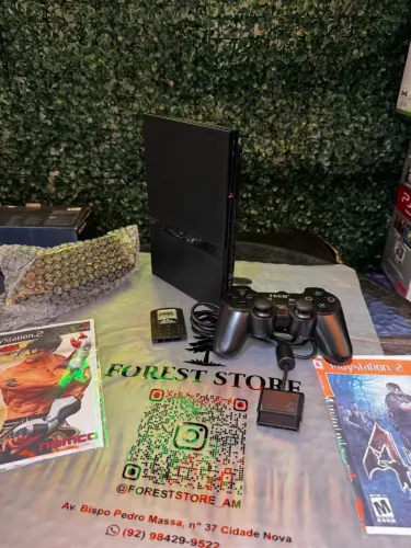 PS2 slim semi-novo completo