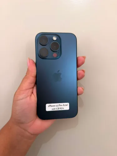 iPhone 15 Pro azul 256 GB 6 meses de garantia