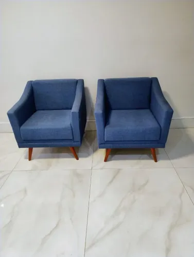 02 Poltronas Decorativa para Escritório ou Sala - Estado de Nova