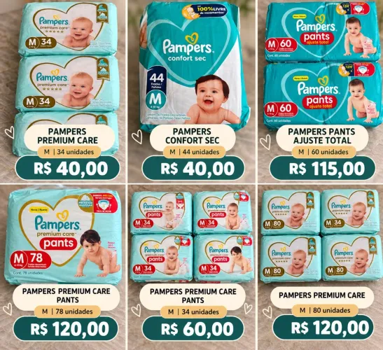 Fraldas Pampers