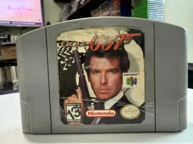 Jogo Goldeneye 007 Cartucho Original Nintendo 64 Fotos Reais