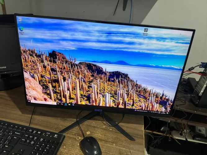 Monitor 27 polegadas borda infinita mancer semi novo