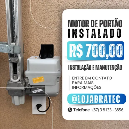 Motor para portão de elevação de 8 segundos (instalado)