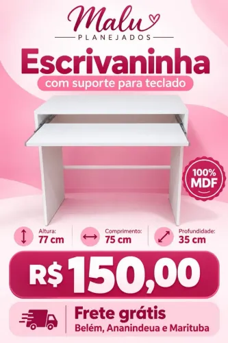 Promoção escrivaninha com suporte pra teclado