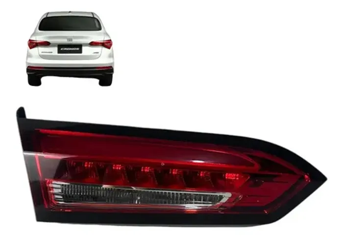 Lanterna Cronos 2017 2018 2019 2020 A 2024 Esquerda Original Esquerdo/motorista Vermelho
