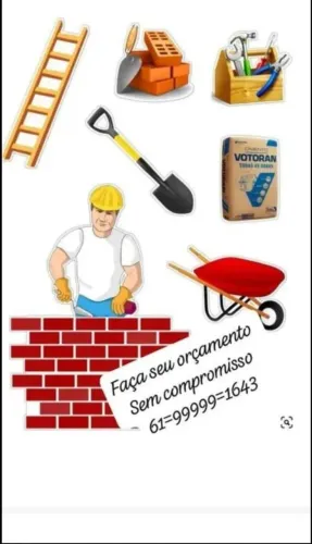 Pedreiro, Eletricista, Bombeiro Hidráulica e Pintura