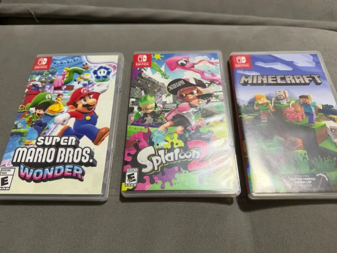 3 jogos Nintendo switch originais