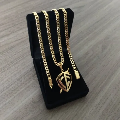Corrente banhada no ouro 18k