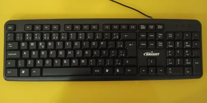 Teclado USB Basic Preto Bright Modelo 0014