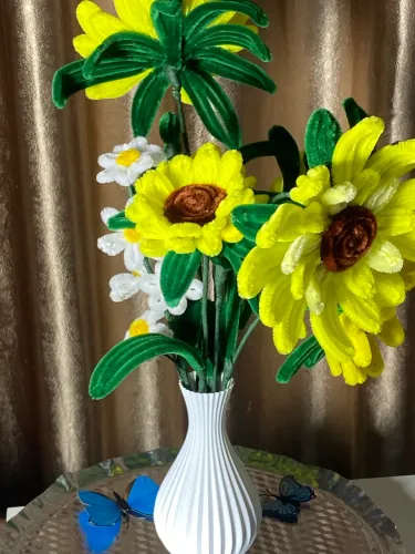 Buquê de girassóis artesanal