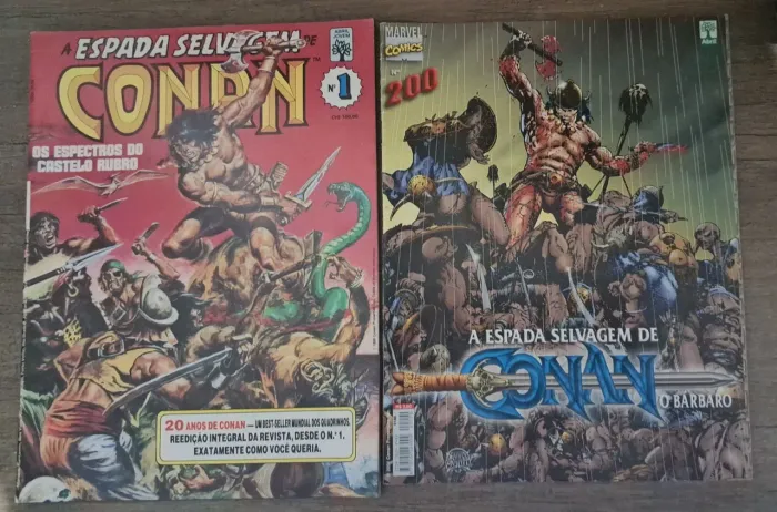 A Espada Selvagem de Conan N.°1 e 200