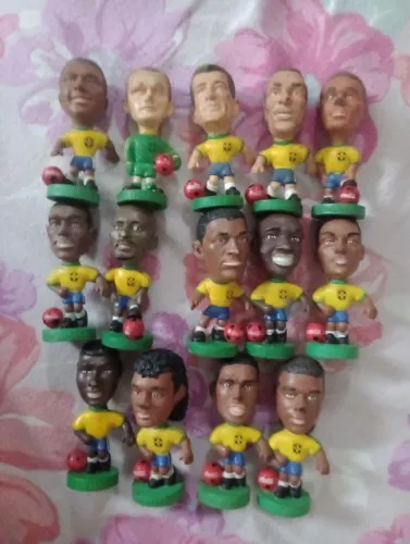Mini craques Copa 98  Romário Taffarel Dunga Edmundo Denilson e +9 Craques 