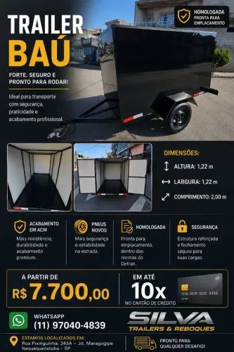 Carretinha baú 