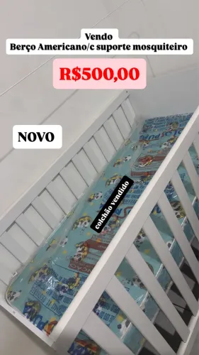 Berço Americano/c suporte mosquiteiro