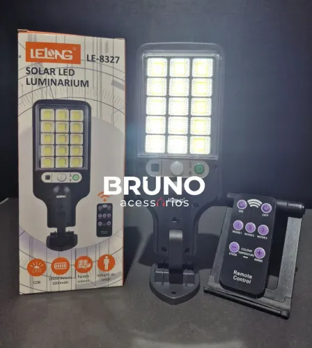 Luminária Solar Led com sensor de presença 10w