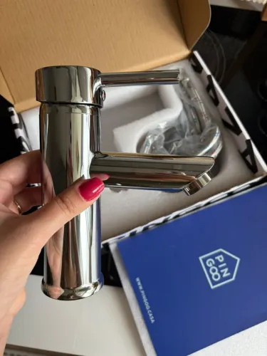 Torneira para Banheiro Monocomando Baixa Xingu Prata Pingoo.Casa
