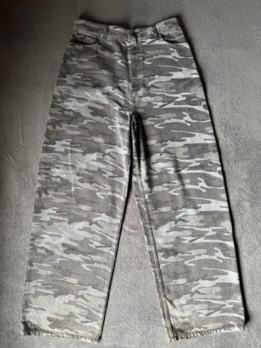 Calça Balenciaga Baggy Camo Denim
