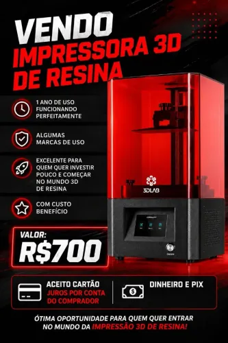 Impressora 3D CREALITY H002 de resina
