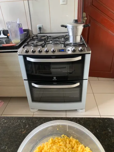 Fogão Electrolux Inox 2 fornos 5 bocas