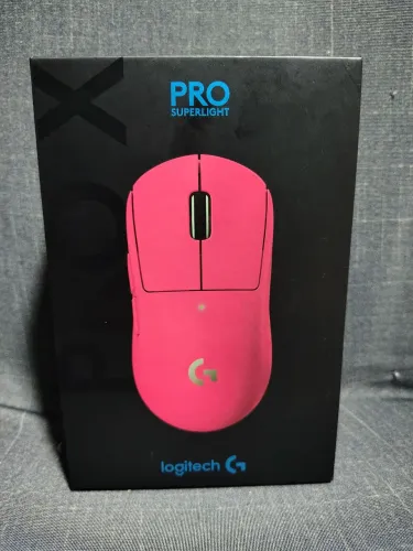 Mouse Gamer Logitech G Pro X Superlight, Wireless, 25600DPI, 5 Botoes, Rosa.