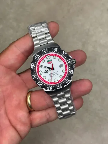 relogio prata Tag Formula1  38MM A prova d'àgua 