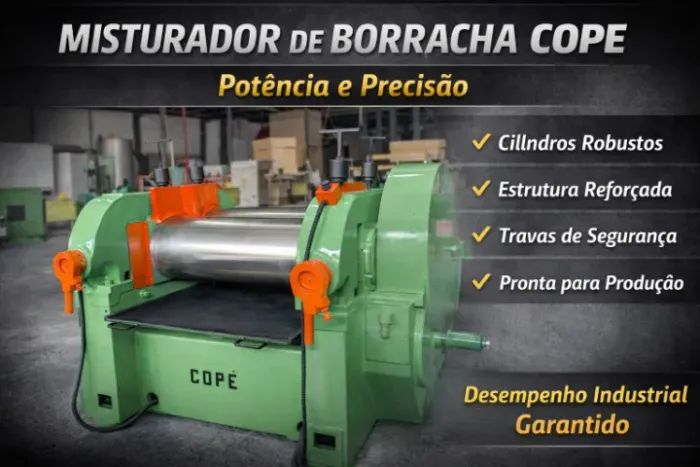 Misturador de Borracha CUPE Reformado Garantia Aceito Oferta e Troca
