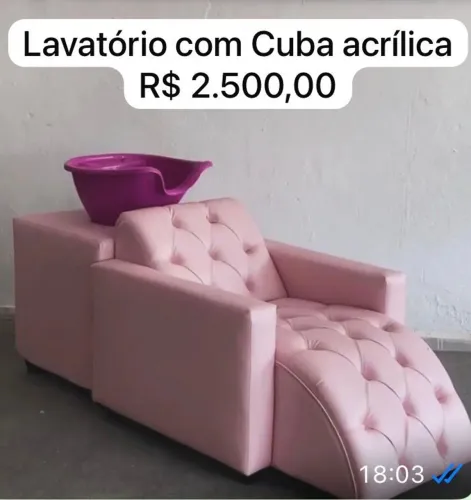 Lavatório com Cuba acrílico,sob encomendas, 2.500,Em estoque 