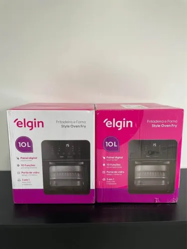 Fritadeira e Forno Elétrico Style Oven Fry 3 em 1 Elgin 10L 1400W Nova a Pronta Entrega